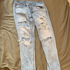 Tom Girl Distressed American Eagle Jeans